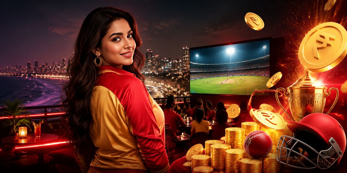 User interface showing betting options on cricket matches in Indian Rupees